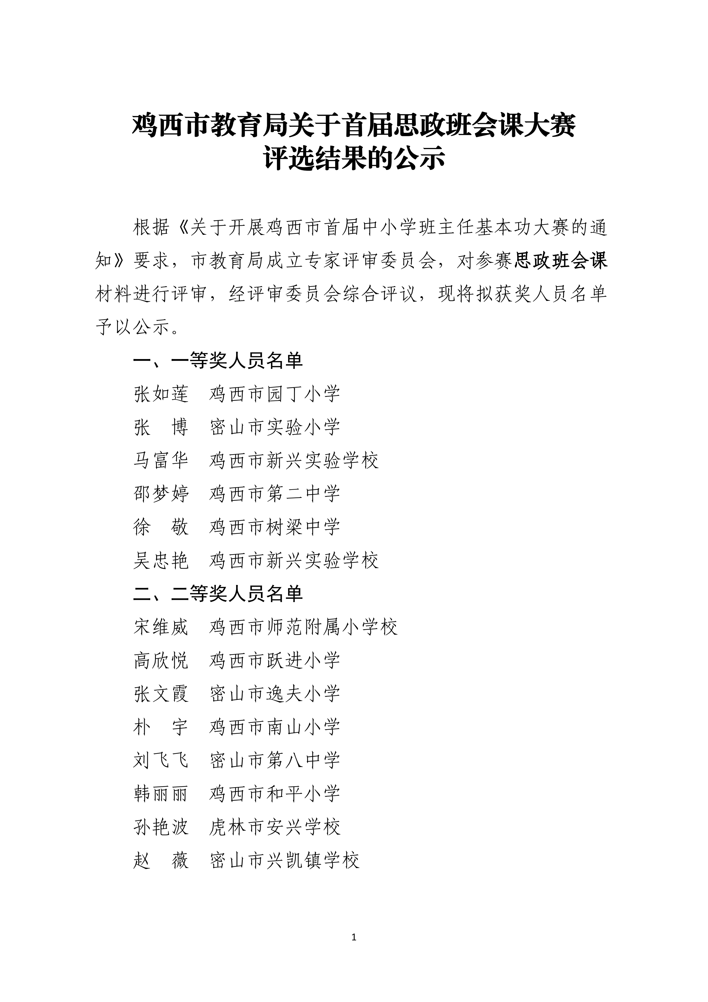 鸡西市教育局关于首届思政班会课大赛评选结果的公示(1)_01.png